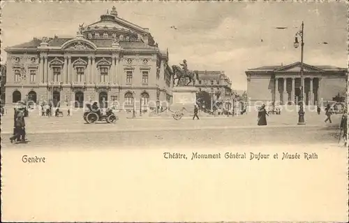 Geneve GE Theater Monument General Dufour Museum Rath Kat. Geneve