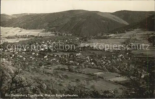 Bad Blankenburg Blick von Burg Greifenstein Kat. Bad Blankenburg