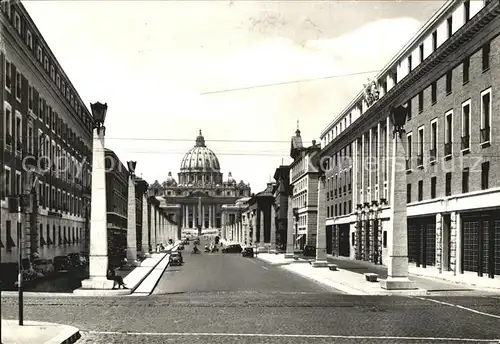 Roma Rom Conciliazione Strasse und Heilige Peterskirche Kat. 