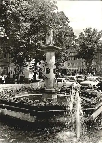 Schleusingen Brunnen Marktplatz Kat. Schleusingen