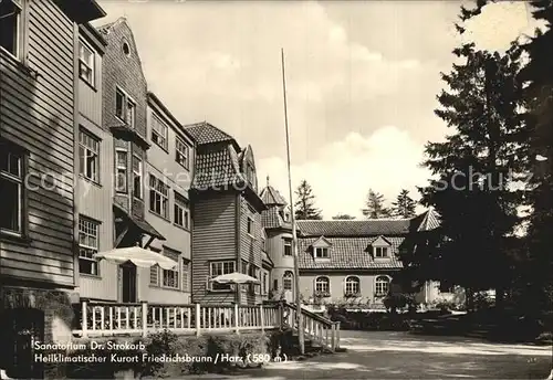 Friedrichsbrunn Harz Sanatorium Dr. Strokorb Kat. Friedrichsbrunn