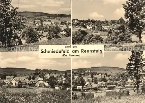 Schmiedefeld Rennsteig Dorfansicht Kat. Schmiedefeld Rennsteig