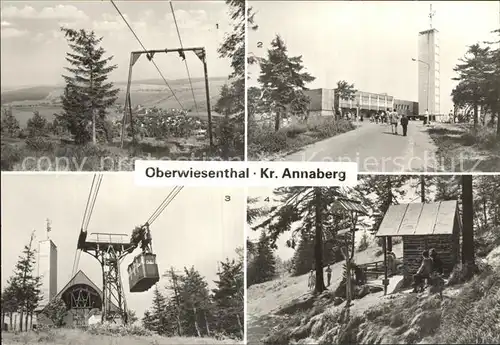 Oberwiesenthal Erzgebirge Fichtelbergseilschwebebahn Fichtelberghaus Kat. Oberwiesenthal