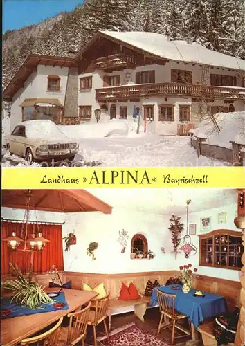 Bayrischzell Landhaus Alpina Gaststube Kat. Bayrischzell