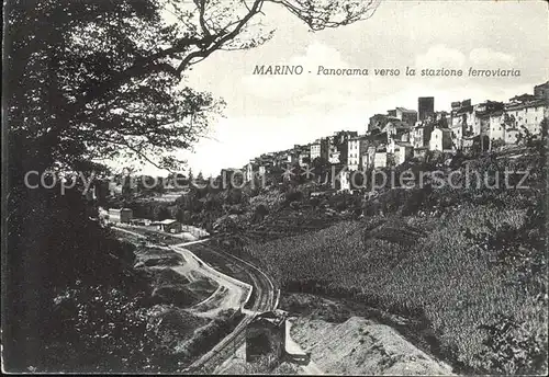 Marino Panorama verso la stazione ferroviaria Kat. Marino