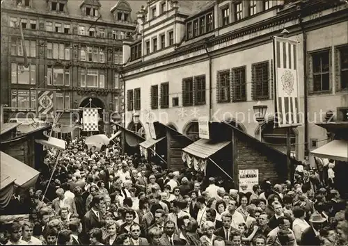 Leipzig Historische Messe um 1820 auf dem Naschmarkt Kat. Leipzig