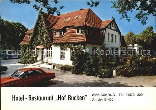 Aukrug Hotel Restaurant Hof Bucken Kat. Aukrug