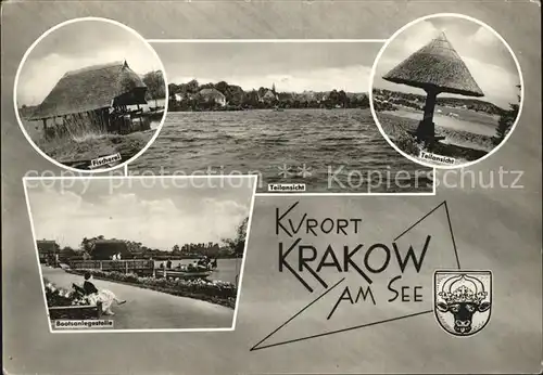 Krakow See Fischerei Teilansichten Bootsanlegestelle Kat. Krakow See