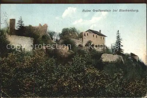 Bad Blankenburg Ruine Greifenstein Kat. Bad Blankenburg