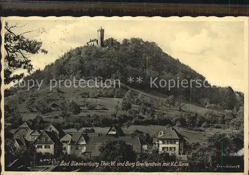 Bad Blankenburg Burg Greifensein V C Turm Kat. Bad Blankenburg