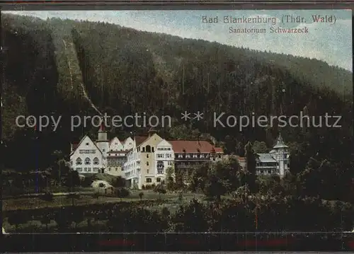 Bad Blankenburg Sanatorium Schwarzeck Kat. Bad Blankenburg