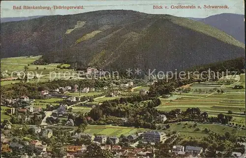 Bad Blankenburg Blick vom Greifenstein nach Schwarzeck Kat. Bad Blankenburg