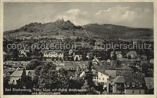 Bad Blankenburg Ruine Greifenstein Allianzhaeuser Kat. Bad Blankenburg