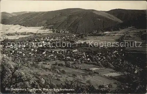 Bad Blankenburg Blick von Burg Greifenstein Kat. Bad Blankenburg