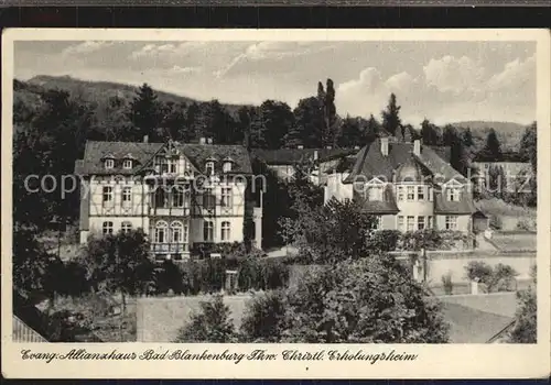 Bad Blankenburg Evangelisches Allianzhaus Christliches Erholungsheim Kat. Bad Blankenburg