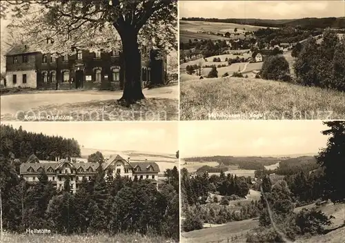 Muehlhausen Vogtland Konsum Gaststaette Heilstaette Teilansicht Kat. Bad Elster