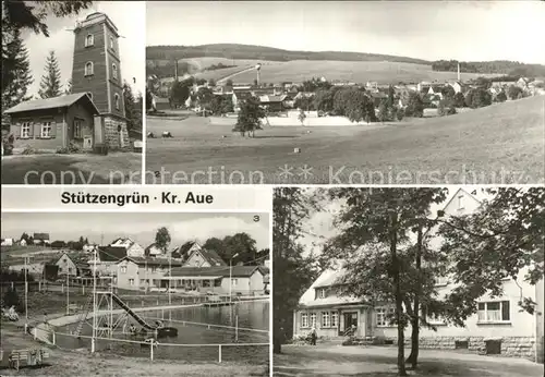 Stuetzengruen Aussichtsturm Naherholungszentrum Berggaststaette Kat. Stuetzengruen