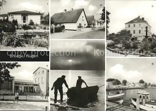 Breege Ruegen Gaststaette Duenenhaus Kurhaus Hafen Kat. Breege