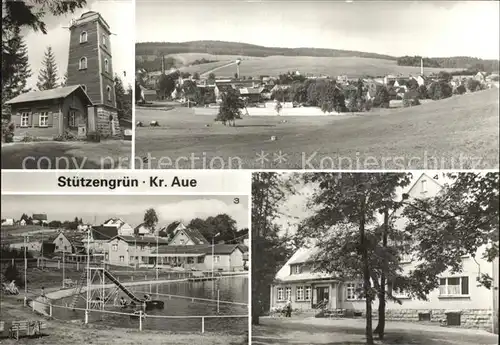 Stuetzengruen Aussichtsturm Naherholungszentrum Berggaststaette Kat. Stuetzengruen