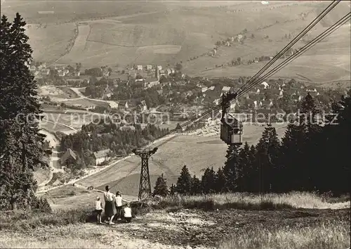 Oberwiesenthal Erzgebirge Blick vom Fichtelberg Kat. Oberwiesenthal