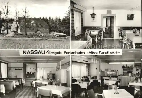 Nassau Erzgebirge Ferienheim Altes Forsthaus Gastraeume Kat. Frauenstein Sachsen