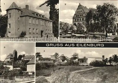 Eilenburg Postamt Rathaus Sorbenburg Sternwarte Juri Gagarin Kat. Eilenburg