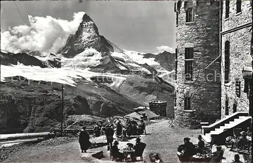 Zermatt VS Kulmhotel Gornergrat mit Matterhorn Kat. Zermatt
