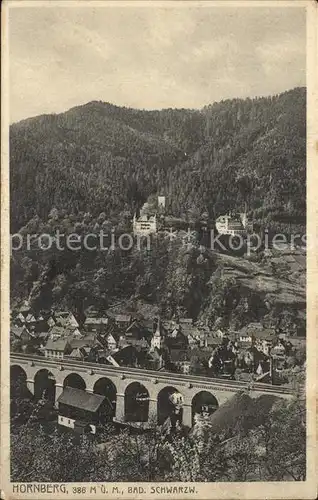 Hornberg Schwarzwald mit Viadukt Fliegeraufnahme Kat. Hornberg