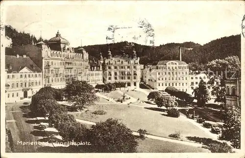 Marienbad Tschechien Boehmen Goetheplatz Kat. Marianske Lazne