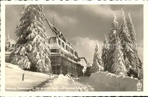 Feldberg Schwarzwald Hotel und Kurhaus Hebelhof Kat. Feldberg (Schwarzwald)