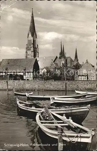 Schleswig Holstein Fischerboote  Dom Kat. Schleswig