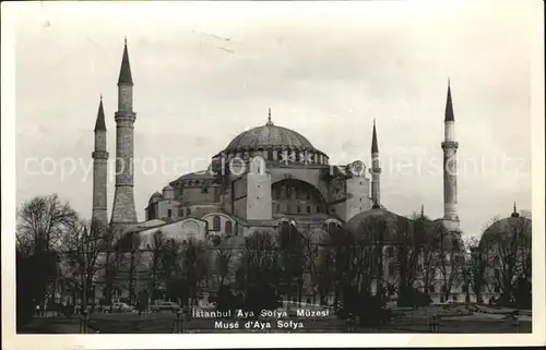 Istanbul Constantinopel Aya Sofya Muezesi Museum Kat. Istanbul