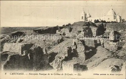 Carthage Karthago Necropole Punique de la Colline de St Louis Kat. Tunis