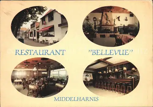 Middelharnis Restaurant Bellevue Kaminzimmer Bar Kat. Middelharnis