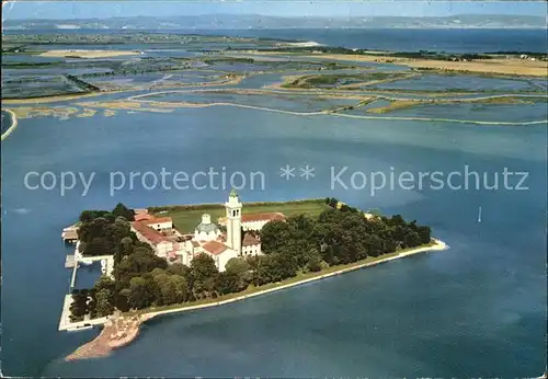 Isola Barbana Luftaufnahme Kat. Lagune di Grado