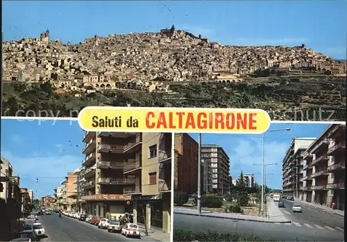 Caltagirone Stadtansicht Kat. Catania