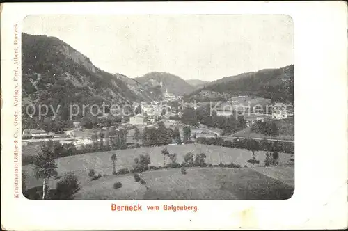 Berneck Bad Blick vom Galgenberg Kat. Bad Berneck Fichtelgebirge