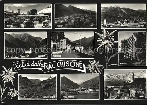 Val Chisone Groessere Orte im Tal Cottische Alpen Edelweiss
