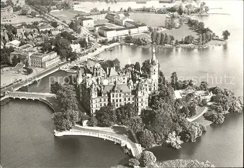 Schwerin Mecklenburg Fliegeraufnahme Schloss Kat. Schwerin