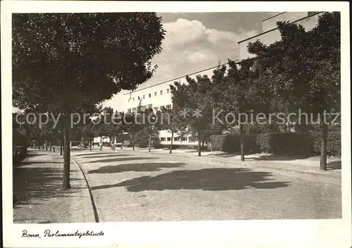 Bonn Rhein Parlamentsgebaeude Kat. Bonn