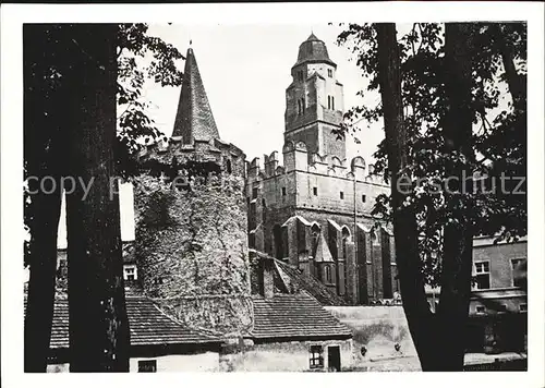 Patschkau Oberschlesien Wehrturm an der Stadtmauer Kat. Paczkow