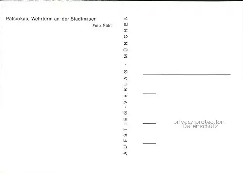 Patschkau Oberschlesien Wehrturm an der Stadtmauer Kat. Paczkow