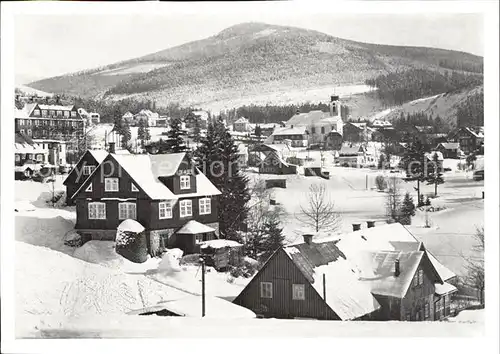 Harrachsdorf Harrachov Ortspartie im Winter Kat. Harrachov