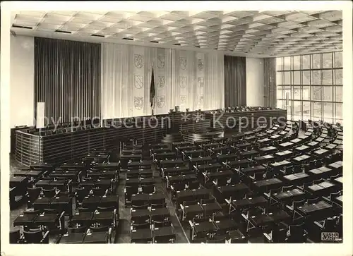 Bonn Rhein Plenarsaal des Bundestages Kat. Bonn