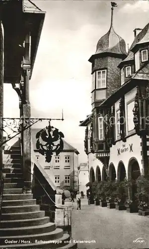 Goslar Rathaustreppe und Kaiserworth Kat. Goslar