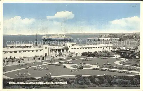 Morecambe Lancashire Swimming Stadium and Central Pier Kat. City of Lancaster