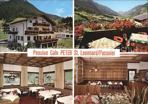 St Leonhard Passeier Pension Cafe Peter Alpenblick Kat. St Leonhard in Passeier Suedtirol