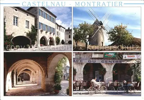 Castelnau Montratier Bastide du XIII siecle Moulin Restaurant Kat. Castelnau Montratier