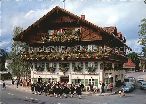 Oberammergau Hotel Wolf Musikkapelle Kat. Oberammergau