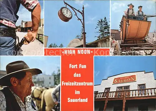 Sauerland High Noon Fort Fun Freizeitzentrum Postkutsch Saloon